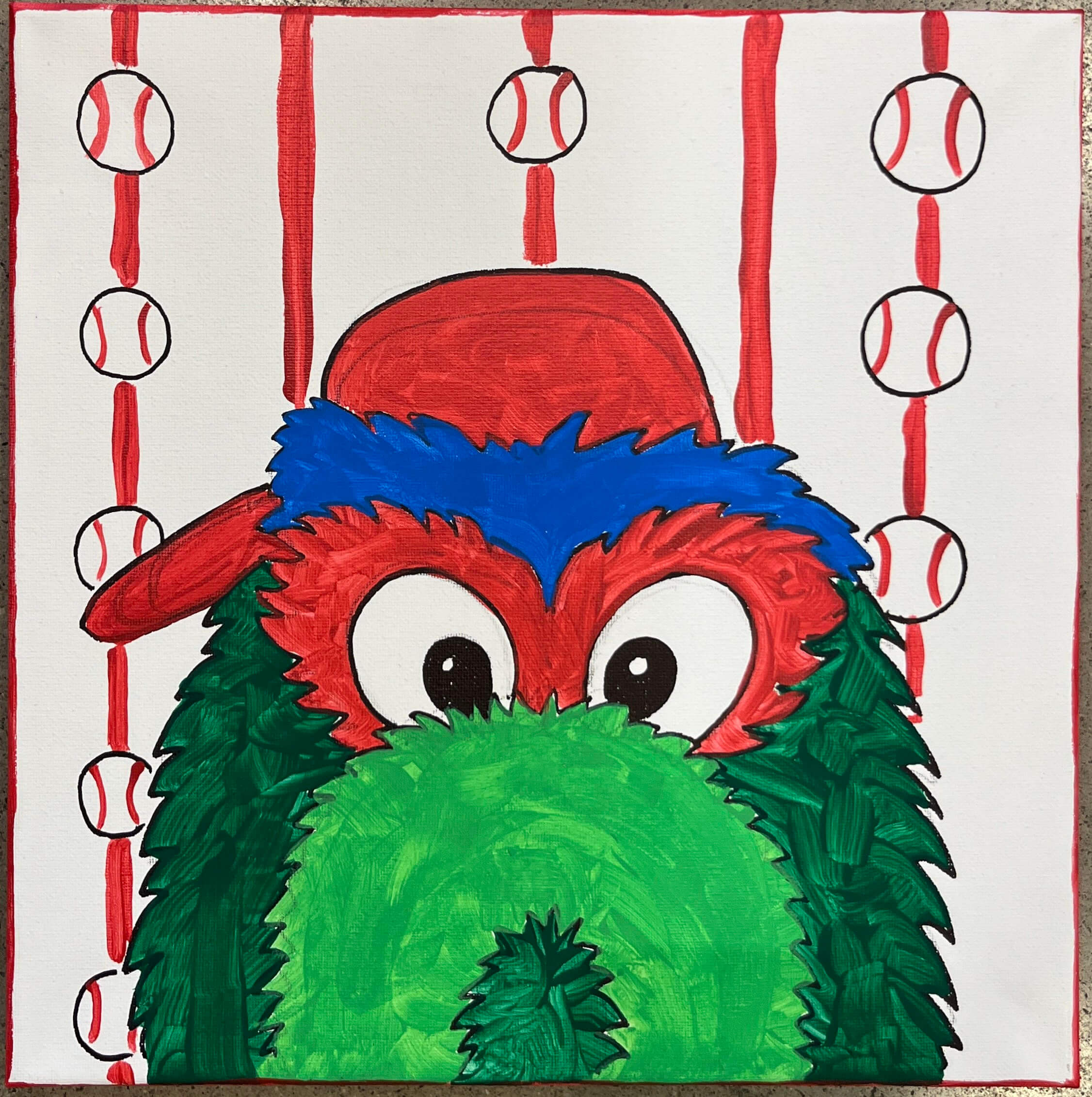 Opening Day Philly Phanatic Paninting March 30th 12 PM